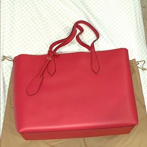 Red Burberry tote